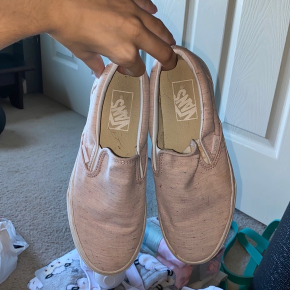 light pink slip on vans size 6.5 women’s & 5 men’s - Picture 2 of 3